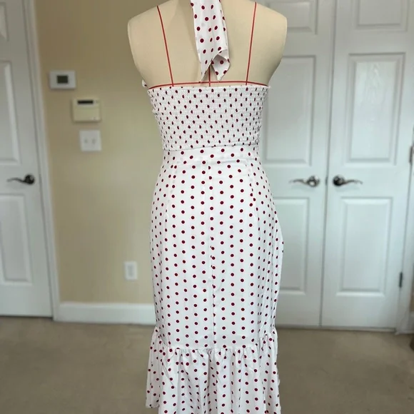SHEIN White Ruched Ruffled Sundress - Picture 1 of 3